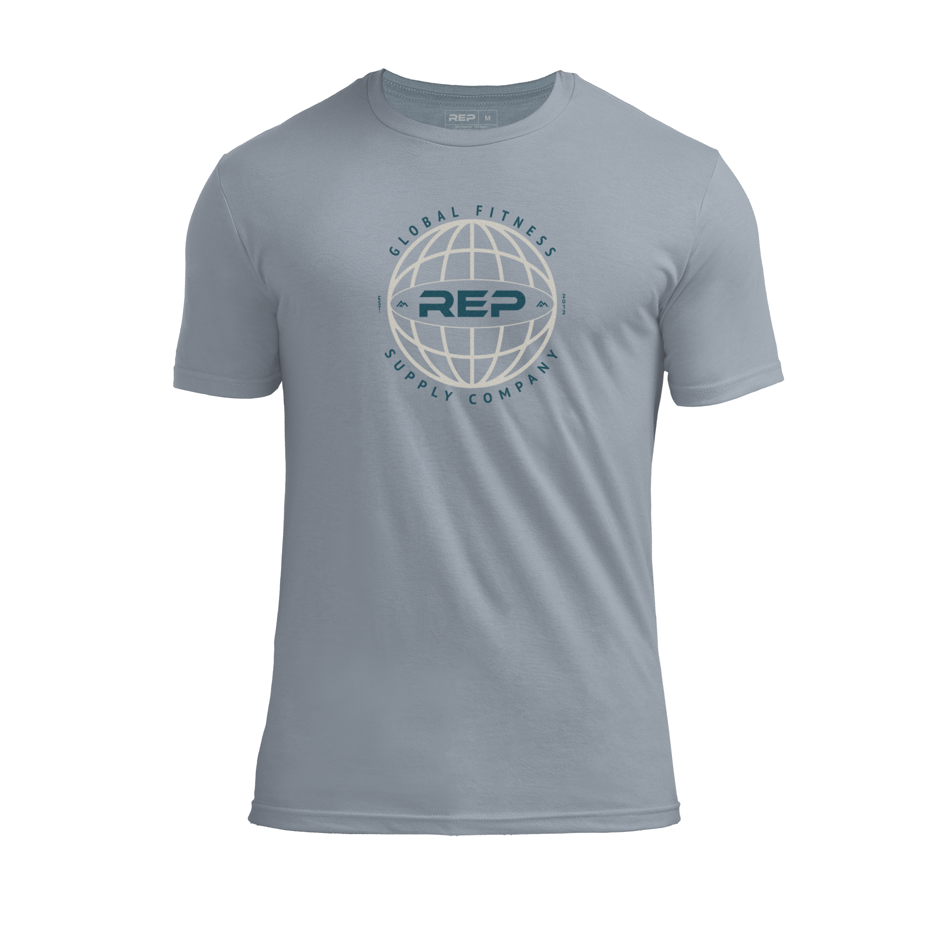 Worldwide Tri-Blend Crew T-Shirt - Heather Flint/Gray / X-Small